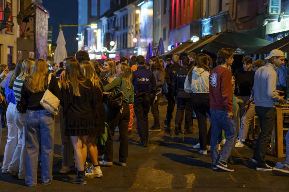 De politie van Gent hield heel de nacht een oogje in het zeil