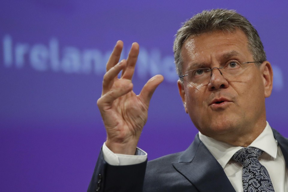 Europees commissaris Maros Sefcovic. 
