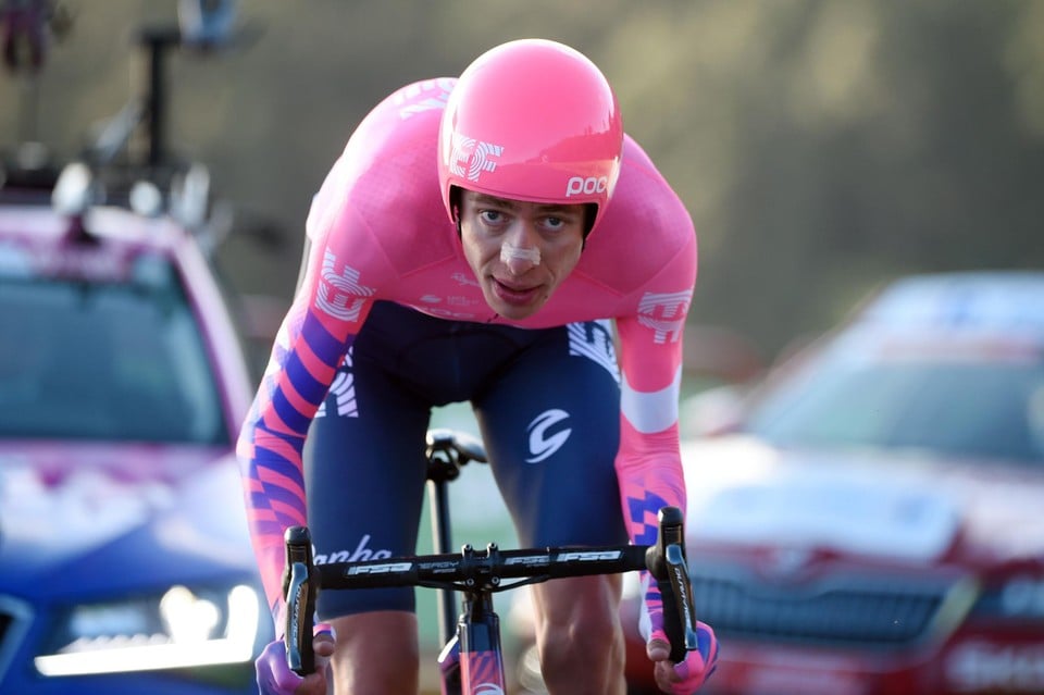 Hugh Carthy blijft verbazen in deze Vuelta.