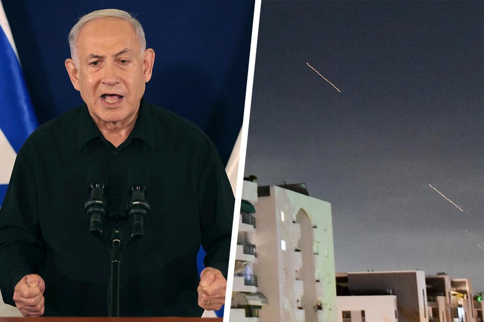 Benjamin Netanyahu belooft dat Israël zal reageren op de aanval van Iran.