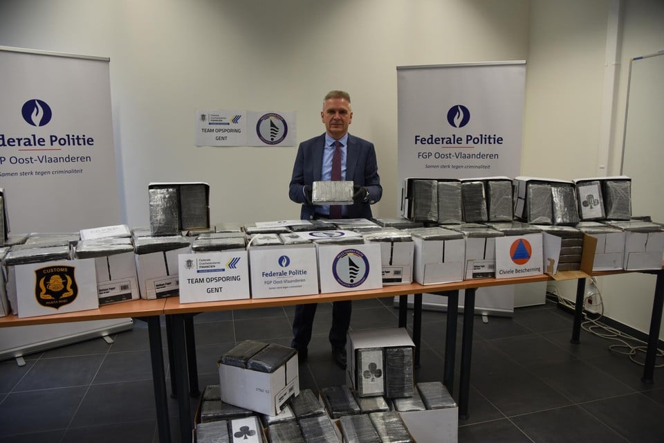 Patrick Willocx van de federale politie bij de vangst
