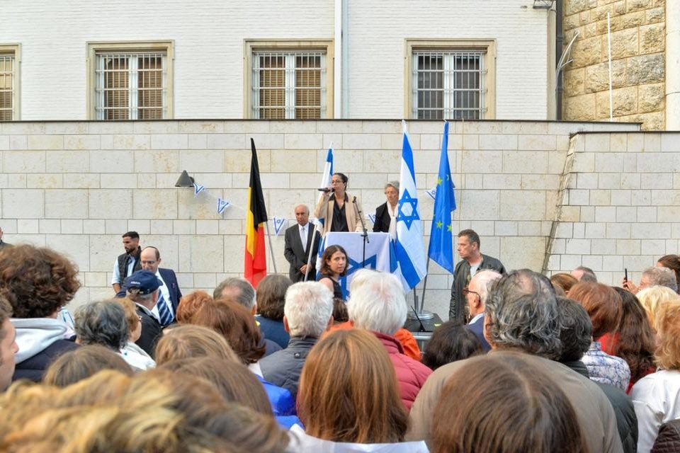 De Israëlische ambassade in Brussel was eind vorig jaar nog het decor van een manifestatie tegen het geweld van Hamas.