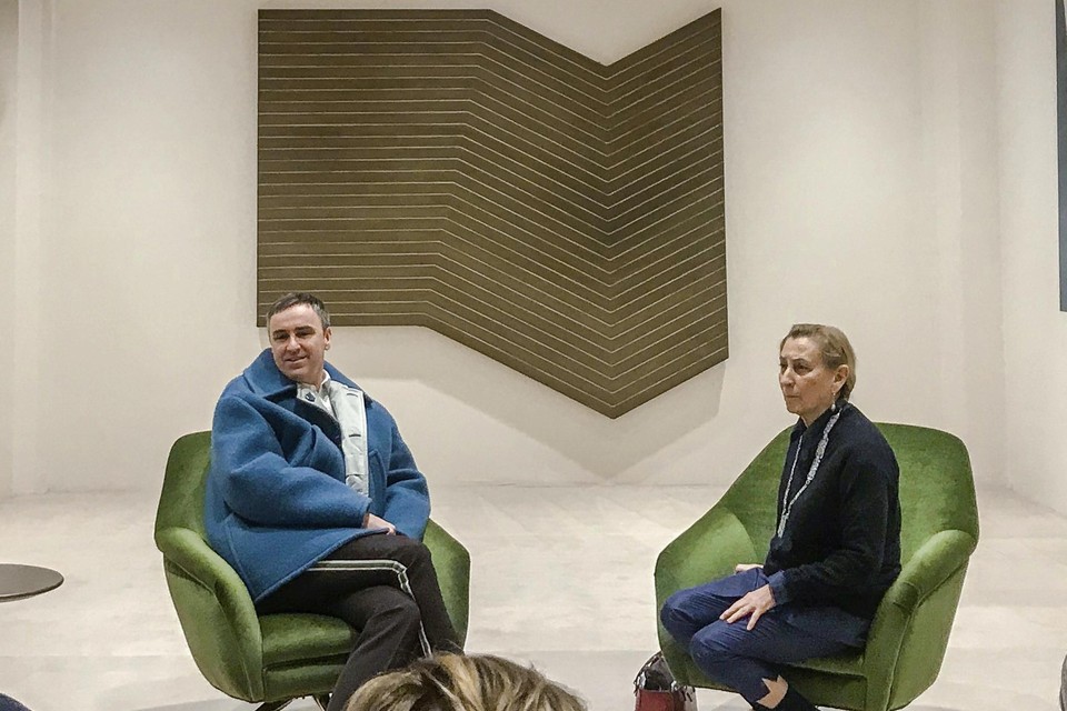 Raf Simons en Miuccia Prada  