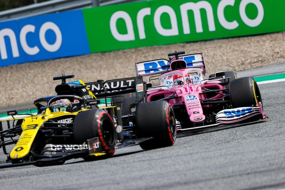 F1-bolides van Renault en Racing Point