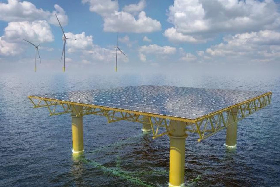 “Drijvende zonnepanelen op zee combineren met aflandige windparken biedt de mogelijkheid om grote volumes extra hernieuwbare energie te creëren”, aldus Jan De Nul Group, Tractebel en DEME Group.