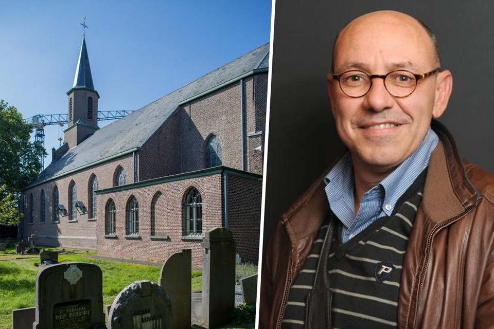 Acteur Kurt Defrancq heeft verregaande plannen met de Sint-Martinuskerk in Baarle-Drongen. 