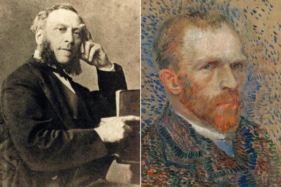 Dominee-kunstenaar Abraham van der Waeyen Pieterszen (links) inspireerde Vincent Van Gogh. 