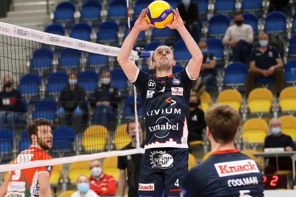 Stijn D’Hulst ontpopt zich in de finale tegen Maaseik opnieuw tot een van de Roeselaarse sterkhouders.