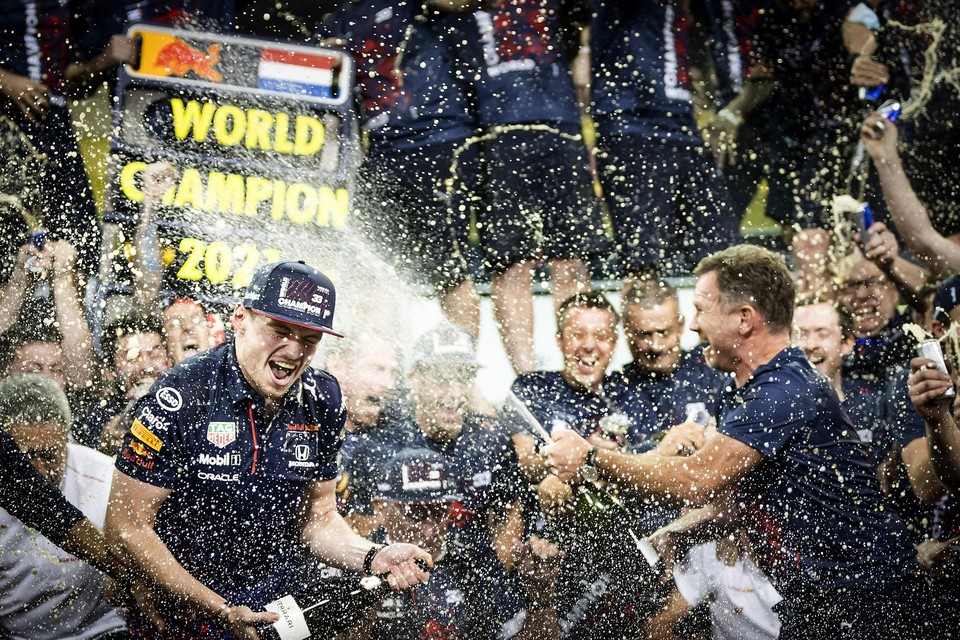 Max Verstappen (l): wereldkampioen 2021. 