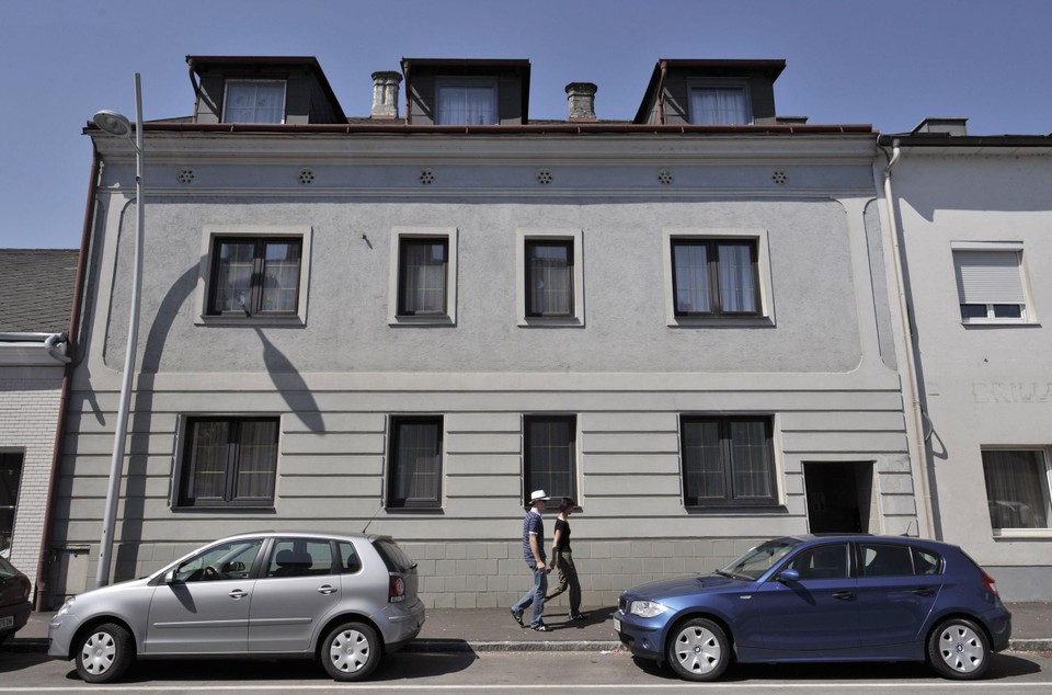 Het Fritzl-huis in Amstetten.