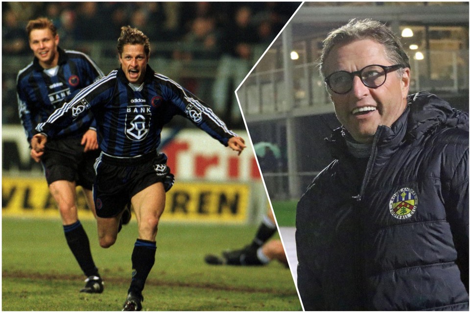 Vital 'Brommerke' Borkelmans as a player for Club Brugge and as a youth coach of FC Knokke.