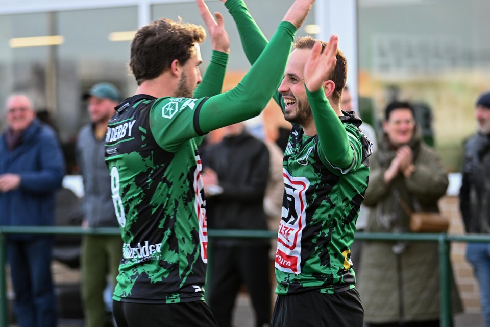 Vanborm (links) en Berwouts waren de motor achter de straffe comeback van Sparta Petegem.