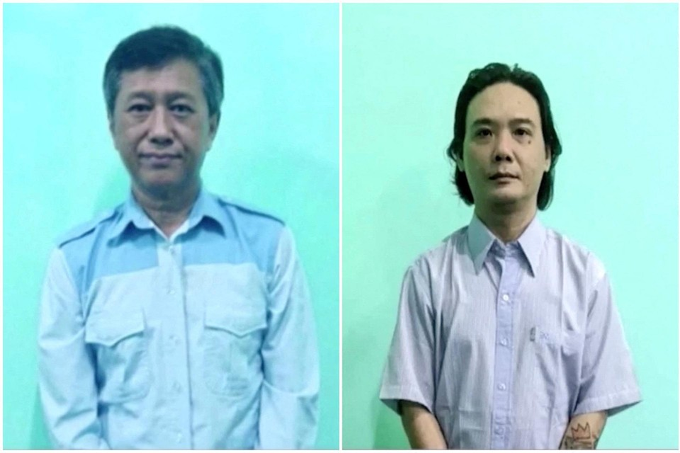 Ko Jimmy en Phyo Zeya Thaw, twee van de vier activisten die geëxecuteerd zijn door de Myanmarese junta. 