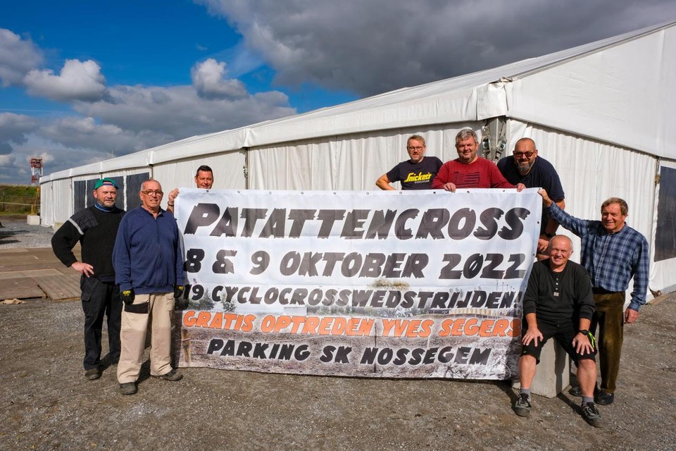 Het bestuur van vzw ‘Sport &amp; Steun Nossegem’ is klaar voor de 13de Patattencross. 