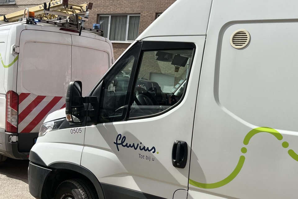 Fluvius rushed to the site to fix the leak.