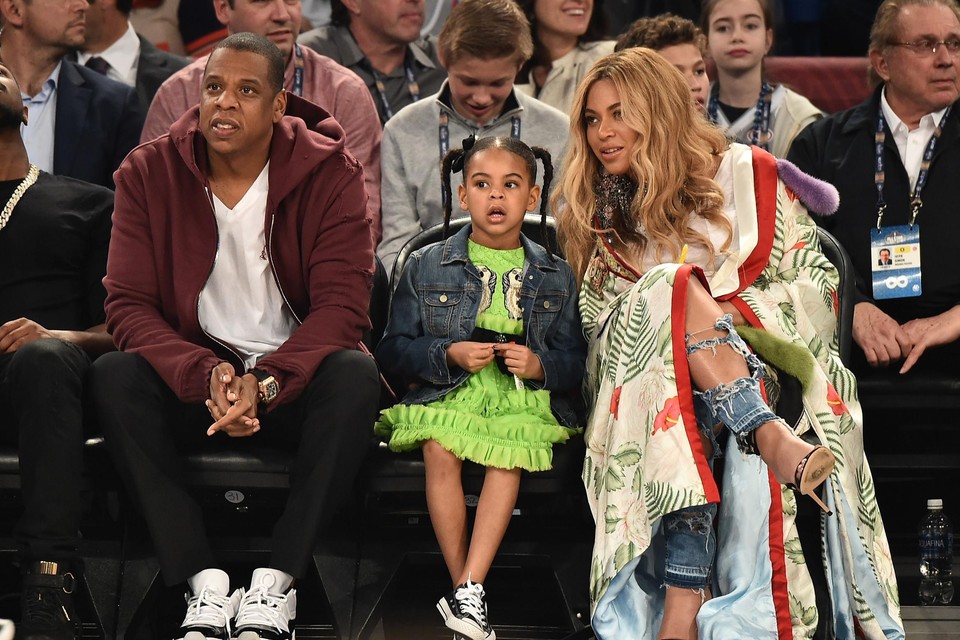 Jay-Z en zijn gezin.