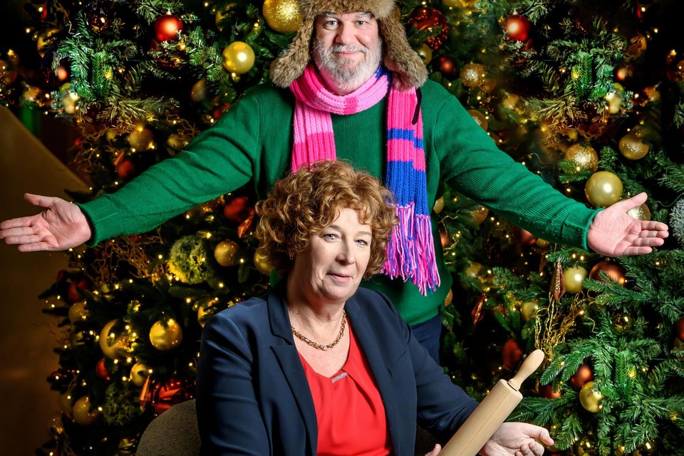 Wim Opbrouck en Petra De Sutter zijn al volop in de kerstsfeer. “Naarmate ik ouder word, ga ik de feestdagen steeds meer appreciëren.” 