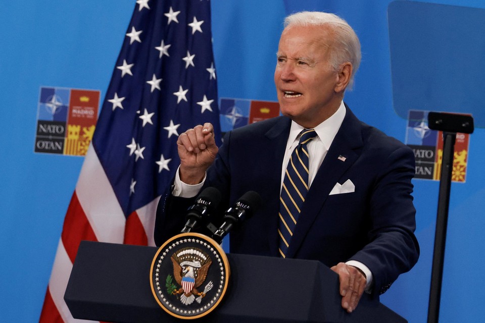 De Amerikaanse president Joe Biden 