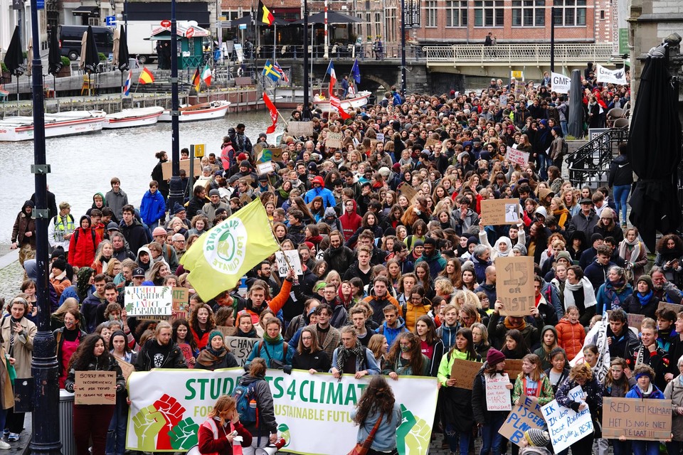 Een klimaatbetoging kreeg in maart 2019 nog duizenden mensen op de been in Gent.
