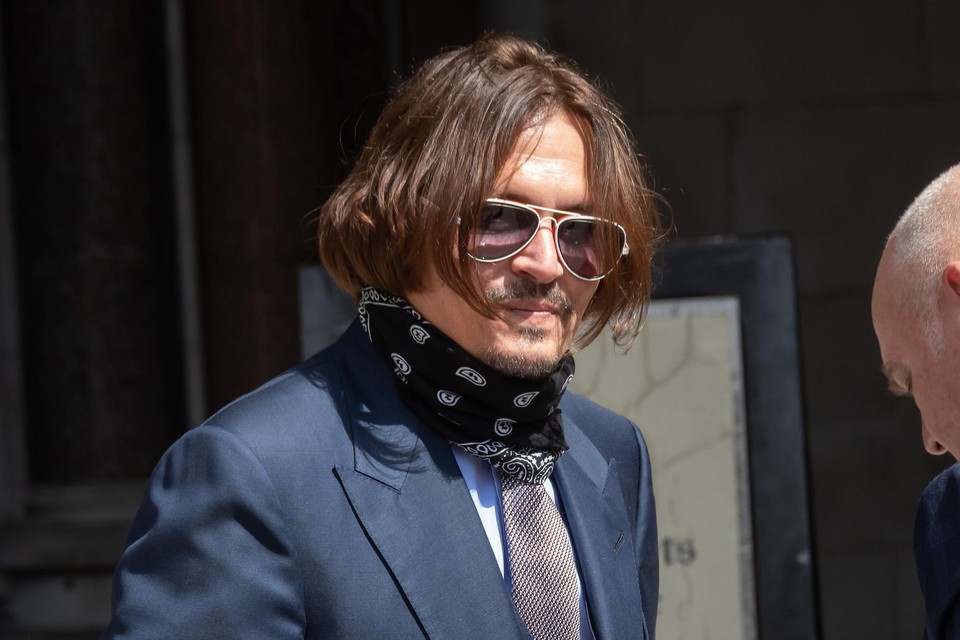 Johnny Depp net voor de negende dag van zijn proces tegen The Sun