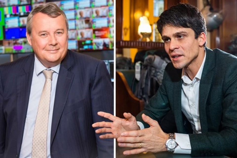 Minister van Media Benjamin Dalle (rechts) ontsloeg VRT-CEO Paul Lembrechts (links) dinsdag zonder inzage in het verslag van de bemiddelaar. 