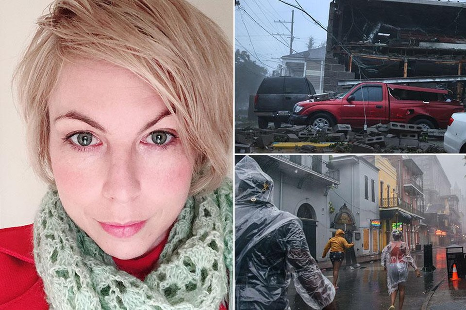 De Vlaamse Julie Verlinden geraakte nog op tijd weg uit New Orleans, de stad waar ze al vijf jaar woont