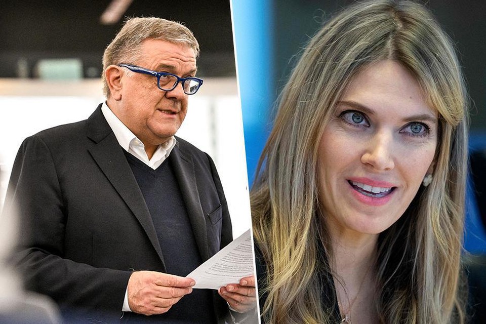 Fight Impunity-voorzitter Pier Antonio Panzeri en Europees ondervoorzitter Eva Kaili. 