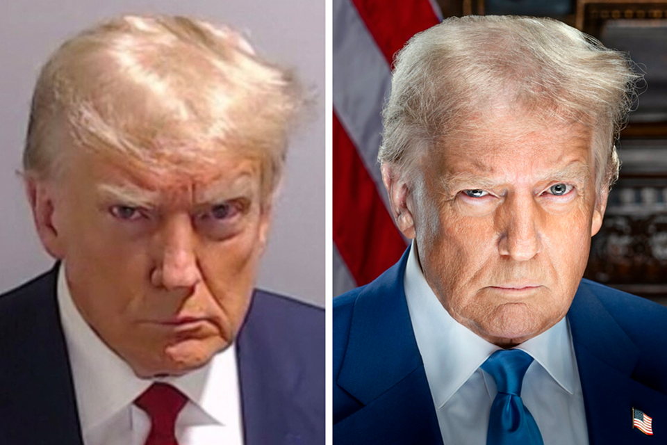 Officieel portret Donald Trump uitgebracht, en die lijkt opvallend veel op  zijn 'mugshot' | Het Nieuwsblad Mobile