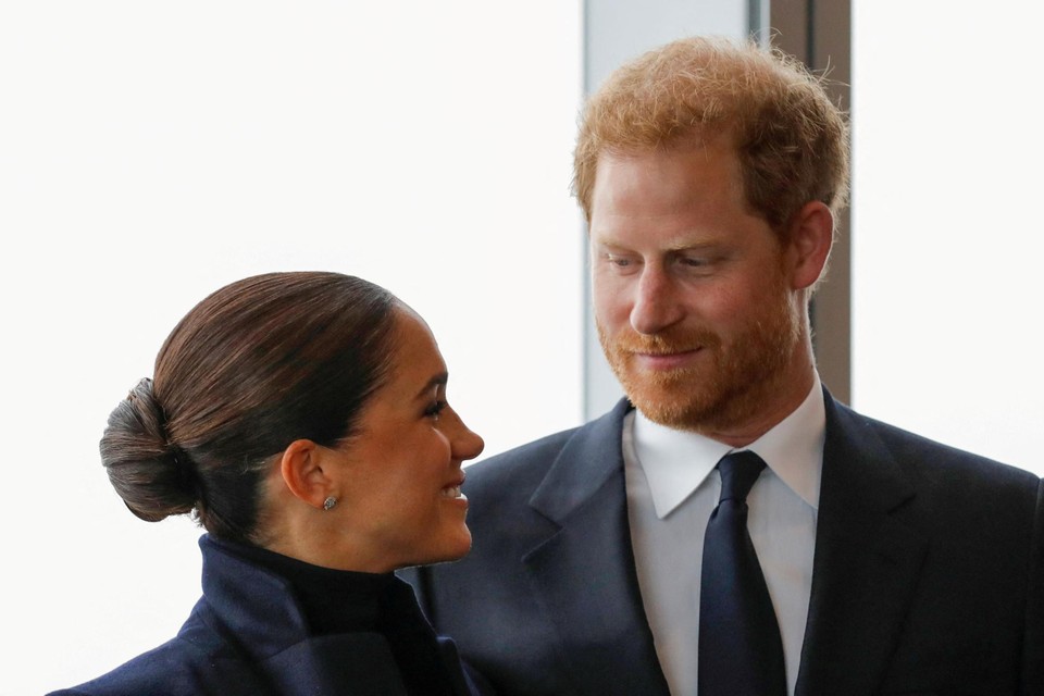 Il principe Harry con la moglie Meghan Markle 