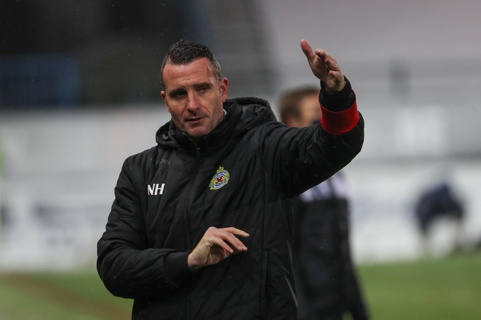 Waasland-Beveren's head coach Nicky Hayen pictured during the