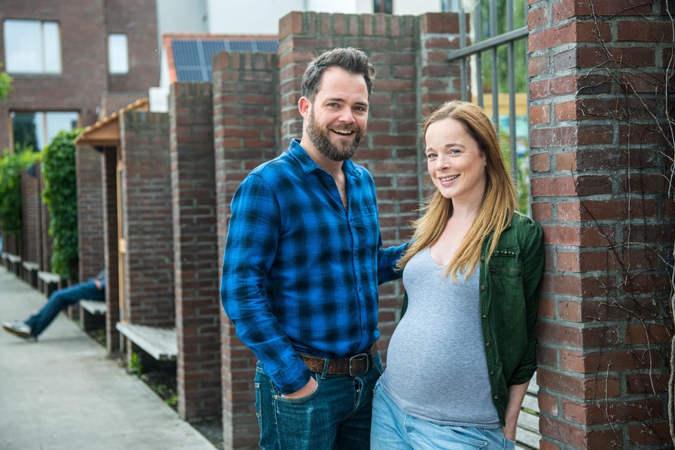 Daphne Paelinck met haar partner Randall, in 2019.