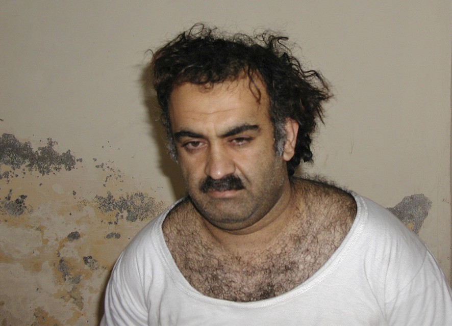 Khalid Sheikh Mohammed kort nadat hij gevat werd in 2003.