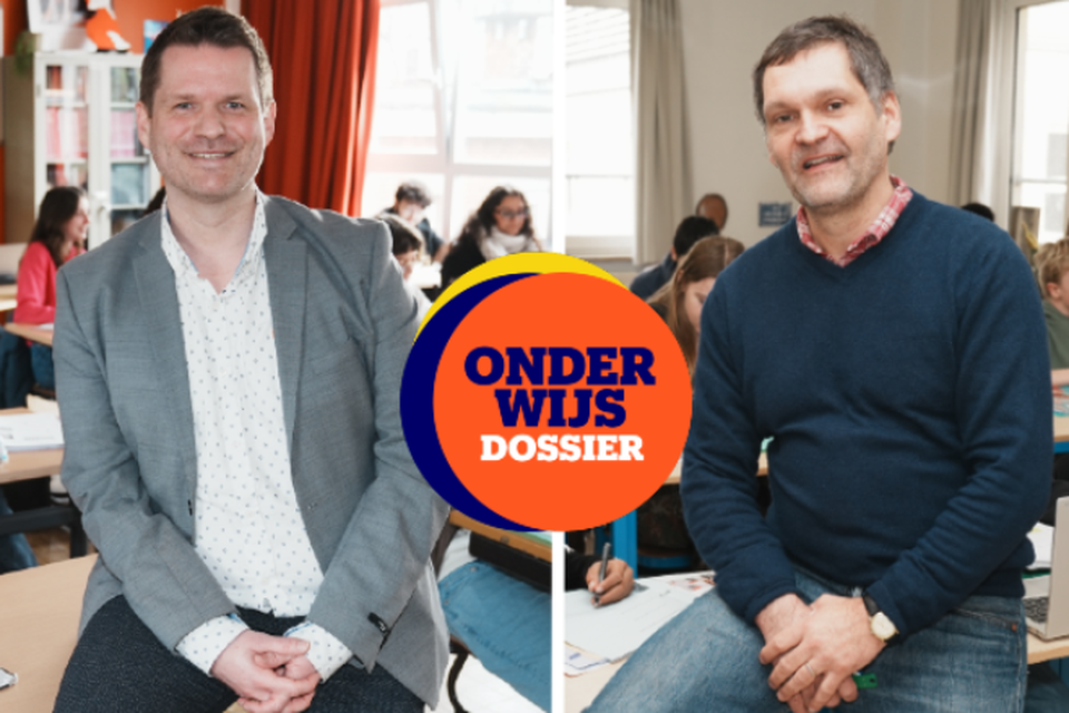 Op bezoek bij de grootste en kleinste middelbare school van Gent: GO! Atheneum Voskenslaan (links) en IVG-School (rechts).