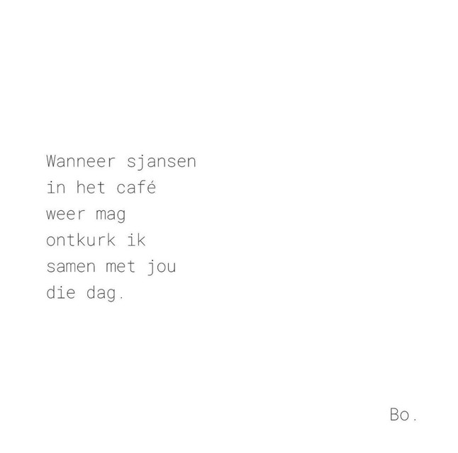 Op de Instagrampagina bo.schrijfsels verzamelt Deborah Vanderheyden haar gedichten 
