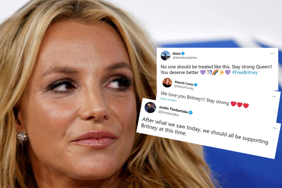 Nadat Britney Spears zich voor het eerst openlijk uitsprak tegen haar vader Jamie in de rechtbank, wordt de zangeres bedolven onder de steunbetuigingen. 