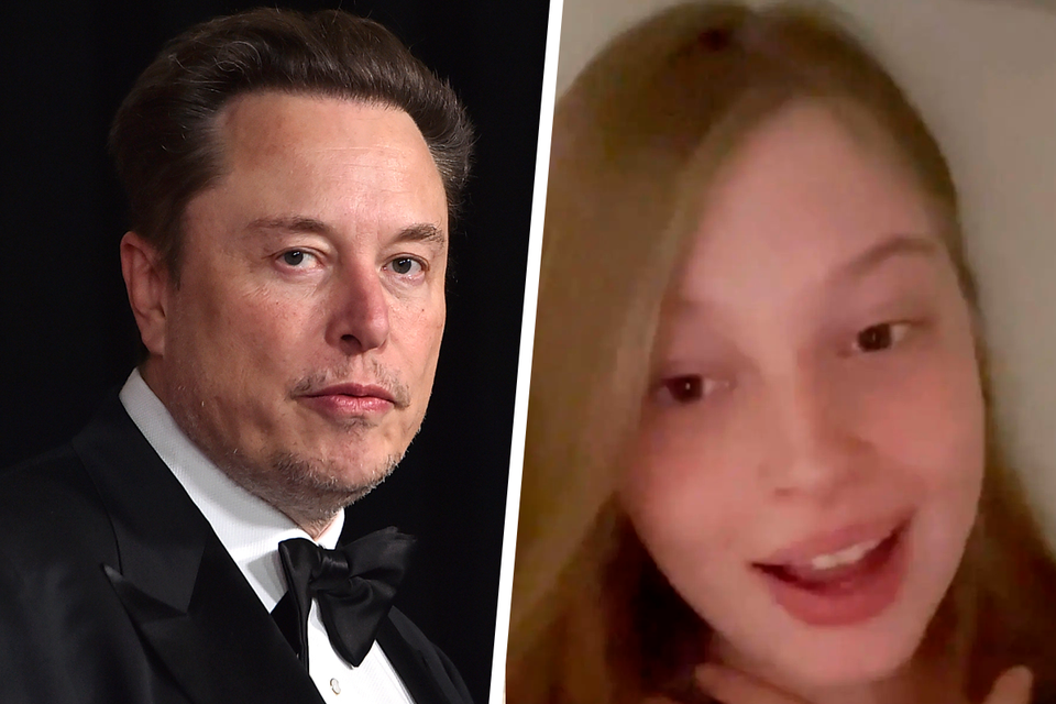 Elon Musk en zijn trans dochter Vivian Jenna Wilson.