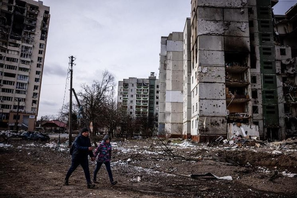 Chernihiv is voor zeventig procent vernield. 