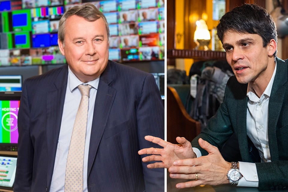 Minister van Media Benjamin Dalle (rechts) ontsloeg VRT-CEO Paul Lembrechts (links) dinsdag zonder inzage in het verslag van de bemiddelaar. 