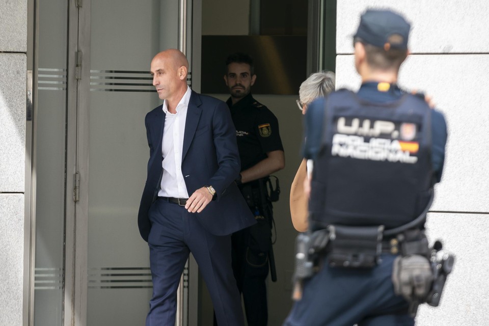 Rubiales at the court in Madrid.