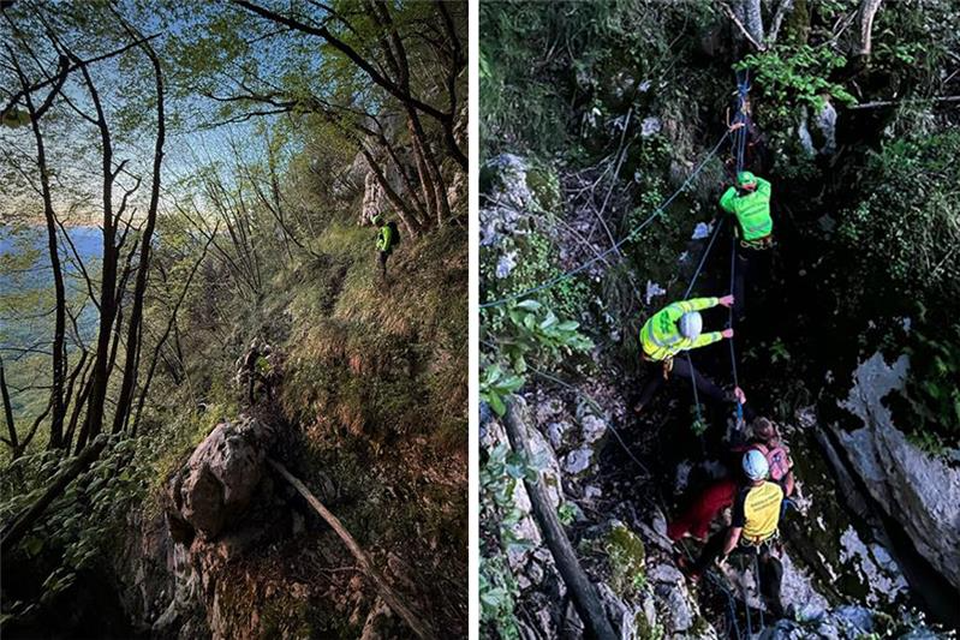 Italian rescue services must save Belgian torque that gets stuck in mountain gap