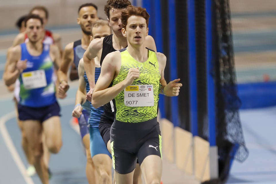 Tibo De Smet verbrak het Belgisch record op de 800 meter.