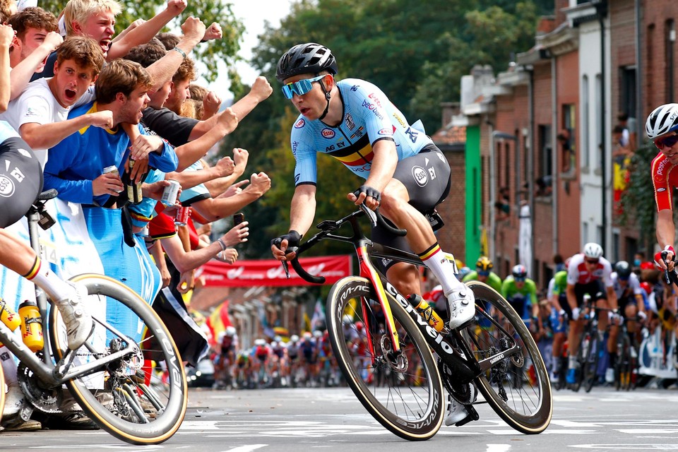 Aan de aanmoedigingen zal het niet gelegen hebben bij Wout van Aert. “Ik had de benen niet.”