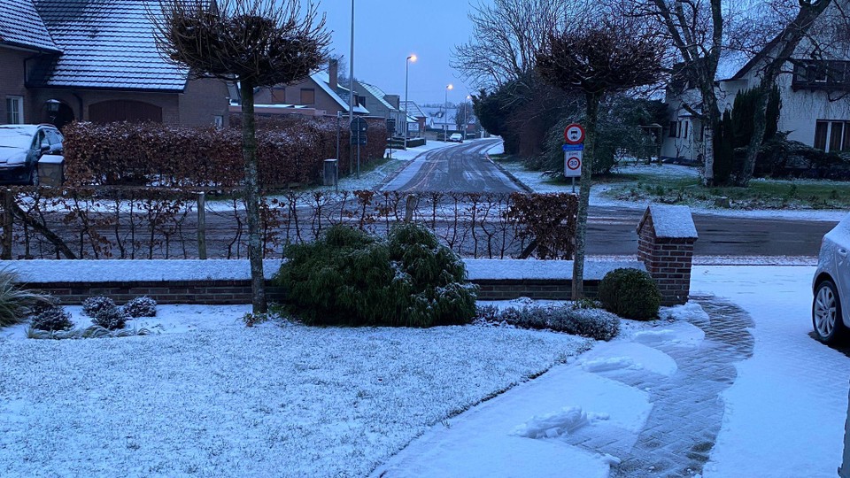 Wit landschap in Peer.