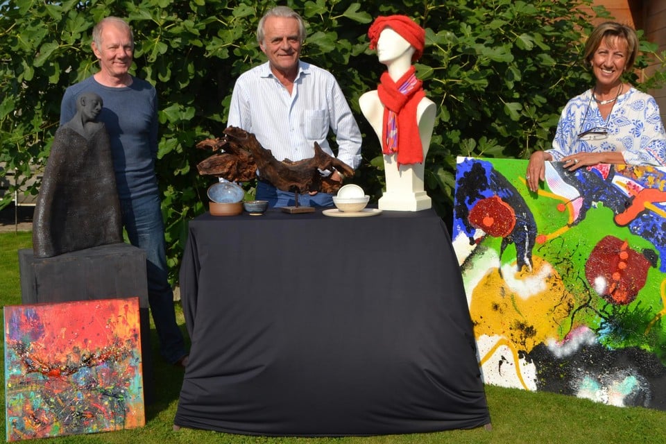 Dick Schelpe, Dirk Gernaey en Marleen Vander Cleyen zijn drie van de zes deelnemende kunstenaars.
