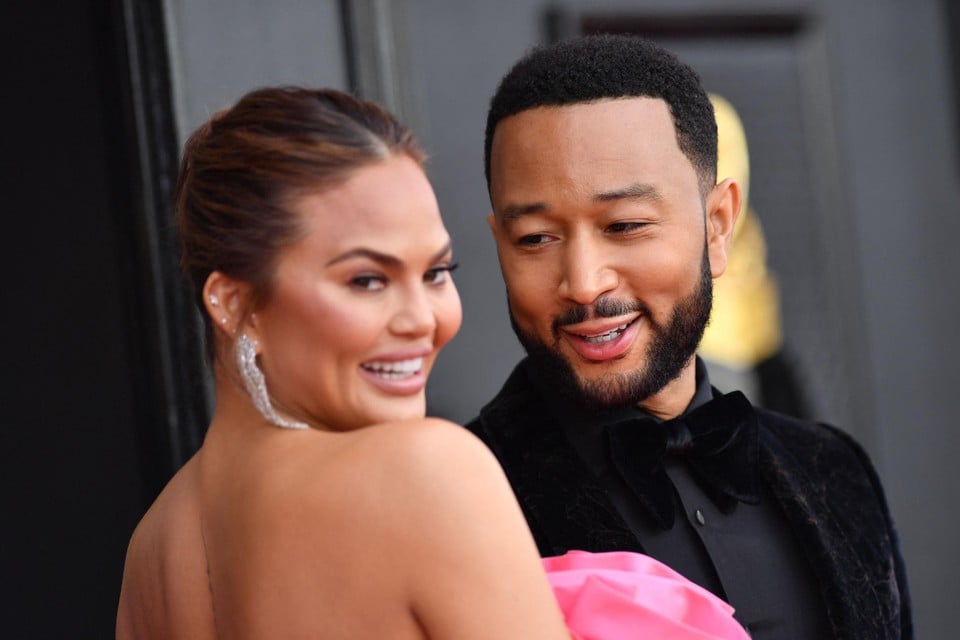 Chrissie Teigen en haar echtgenoot John Legend. 