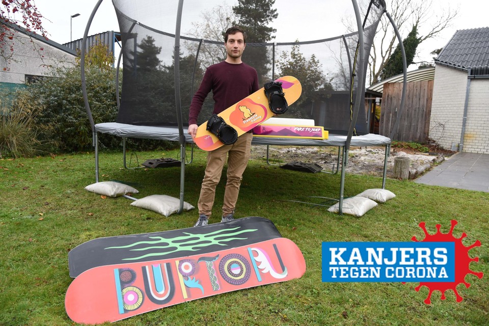 Dankzij Olivier Willems kunnen wintersporters nu thuis al oefenen op een trampoline. 