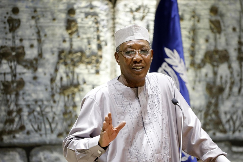 Archiefbeeld van voormalig president Idriss Déby Itno