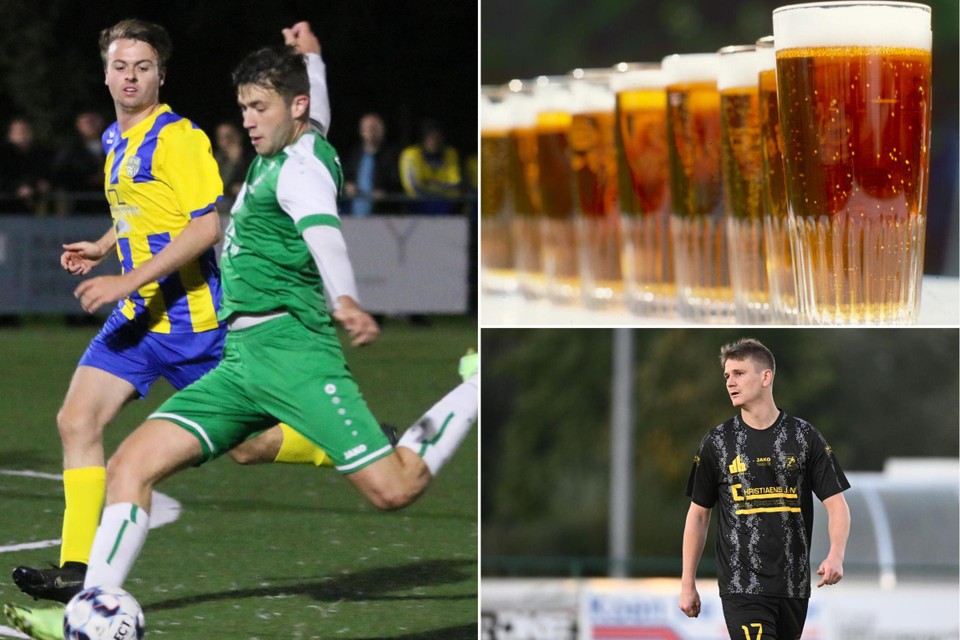 Ben Lardenoit (links) en Wesley Ingels (rechts) zorgden voor doelpunten afgelopen weekend en pintjes… die mogen er altijd zijn. 