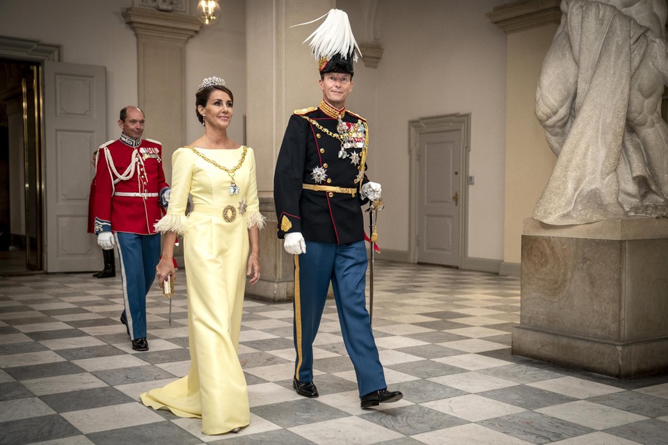 Prins Joachim van Denemarken met zijn vrouw Marie Cavellier.