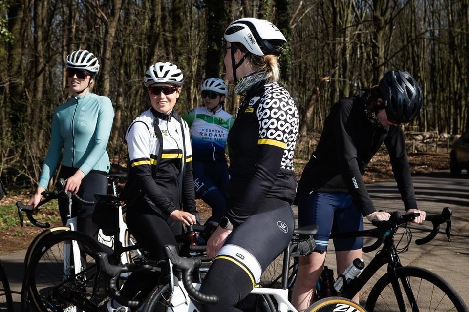 Jolien D’hoore met Kopvrouwen, een project van Cycling Vlaanderen. 
